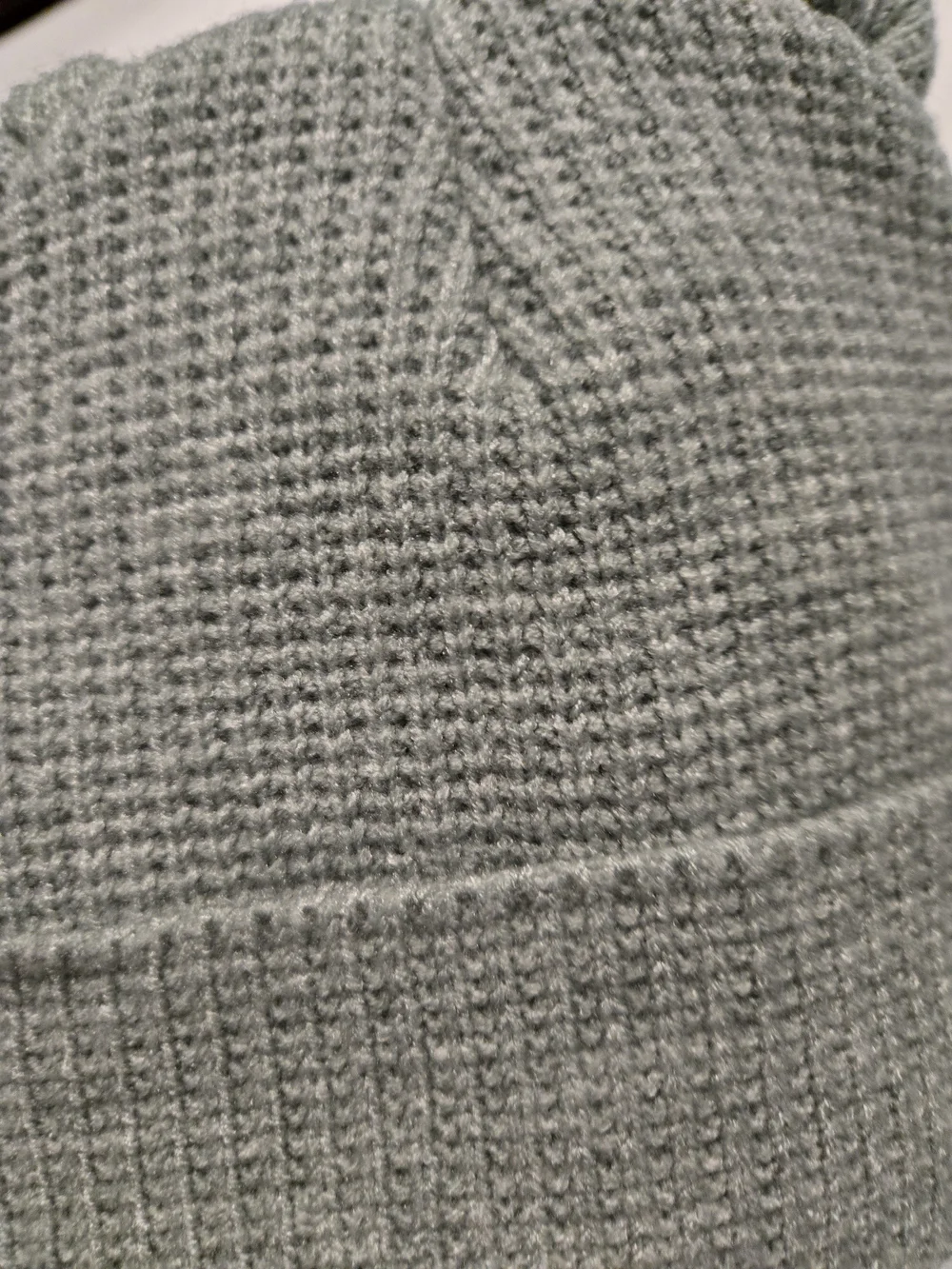 Soft sage Green Knit Bear-Ear Beanie with Matching Mittens Baby 12M